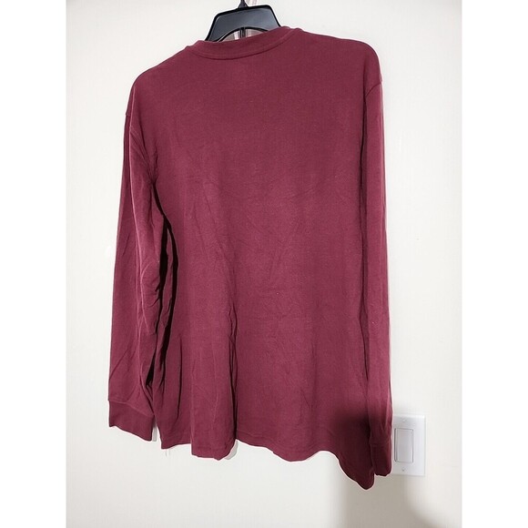 Izod Long Sleeve shirt XL color Burgundy Relaxed Classic.  New - Picture 5 of 7
